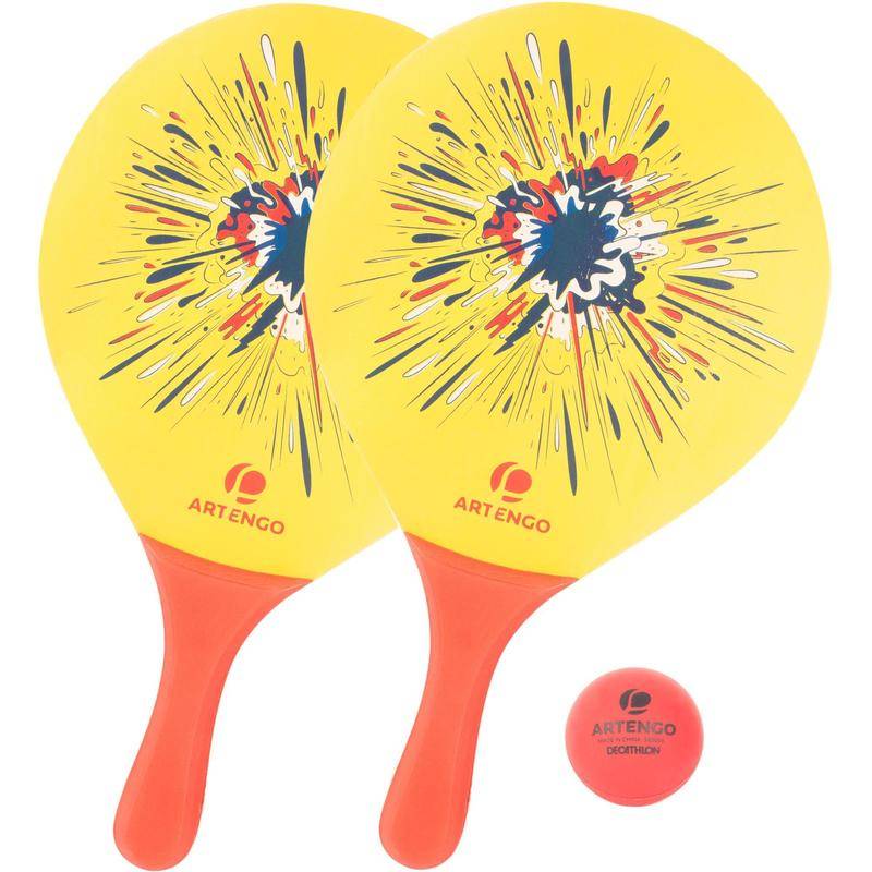 Beach cricket set yellow
